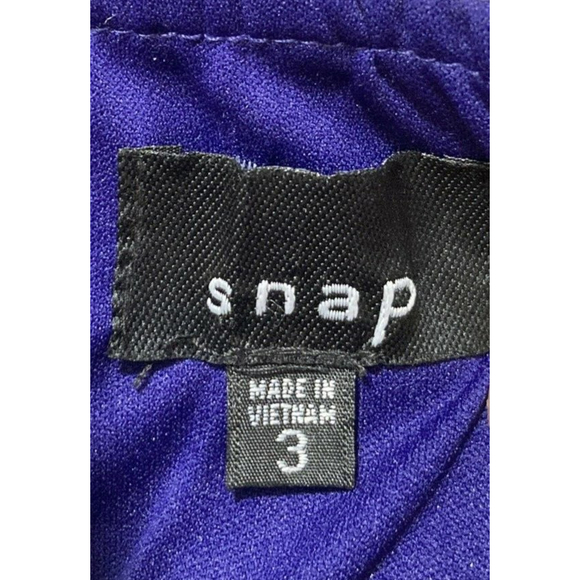 Dress Snap Party Formal Purple 1-Shoulder Ruffles Layered Satin-Taffet… - Picture 3 of 7